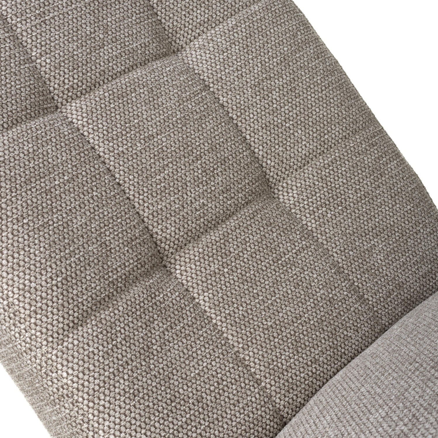 Mocha Fabric Waffle Back Dining Chair with Black Wooden Legs