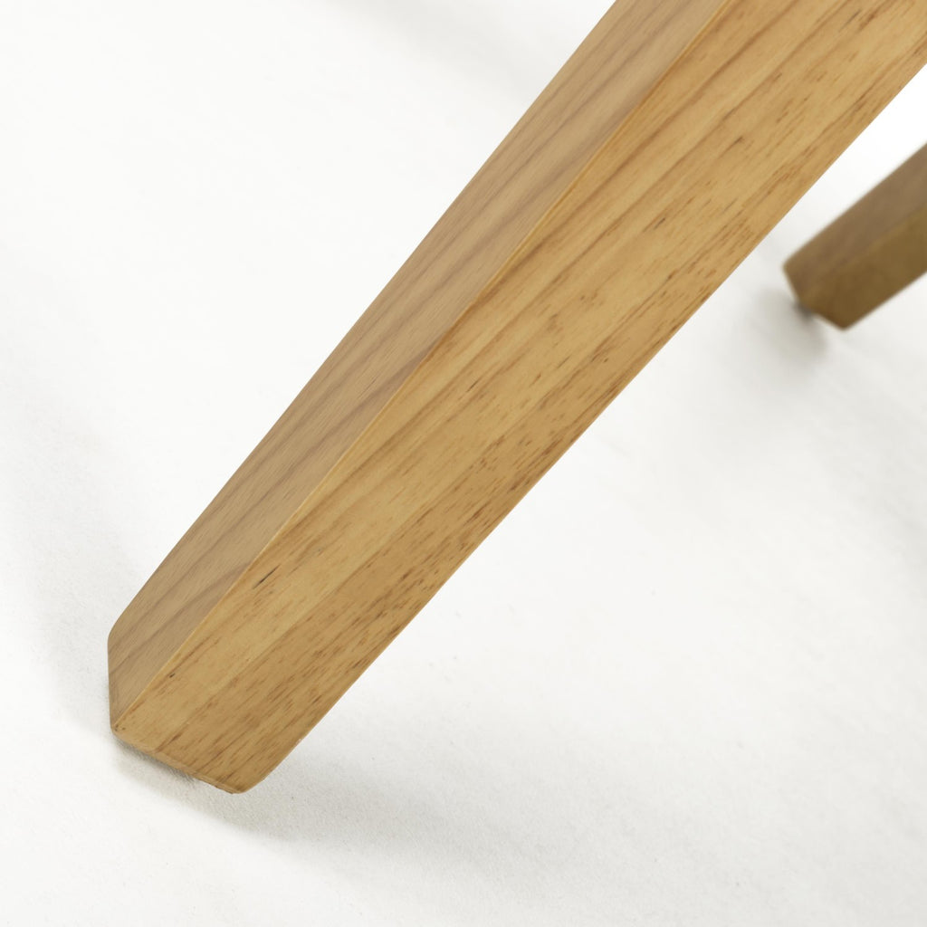 Green Fabric Waffle Back Dining Chair with Natural Legs