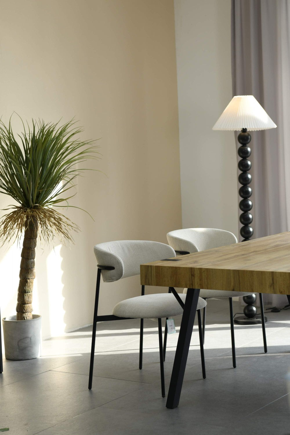 Marisa Linen Effect Natural Dining Chair