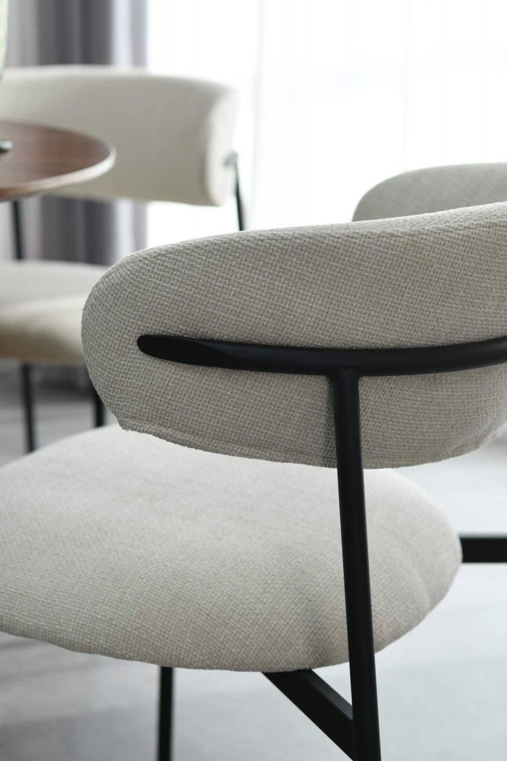 Marisa Linen Effect Natural Dining Chair