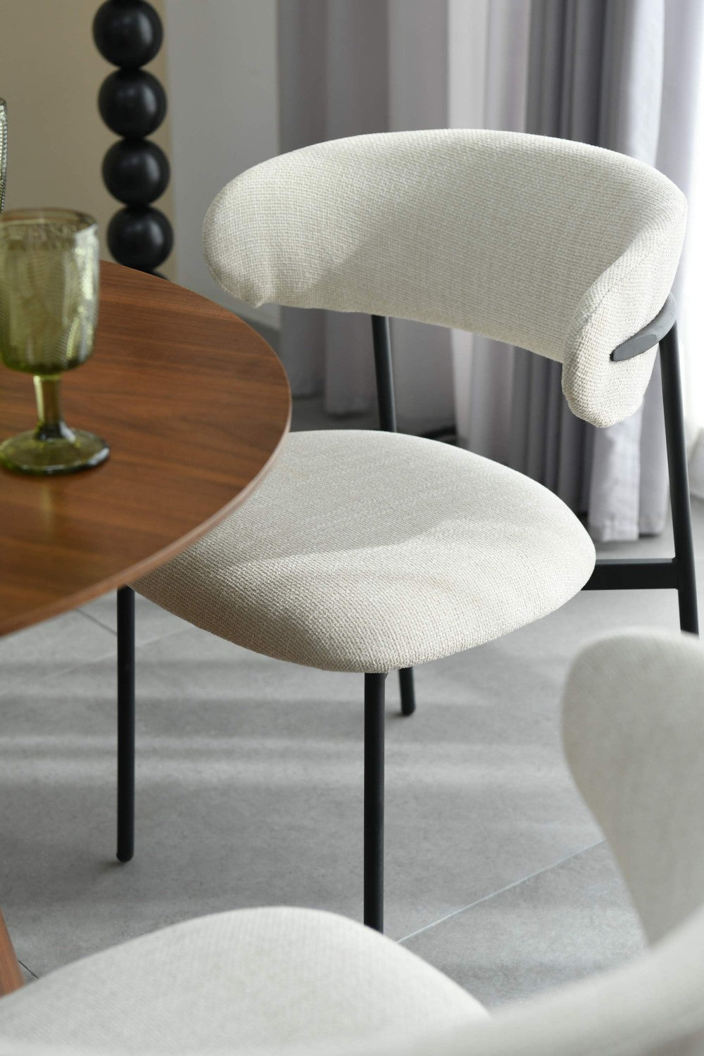 Marisa Linen Effect Natural Dining Chair