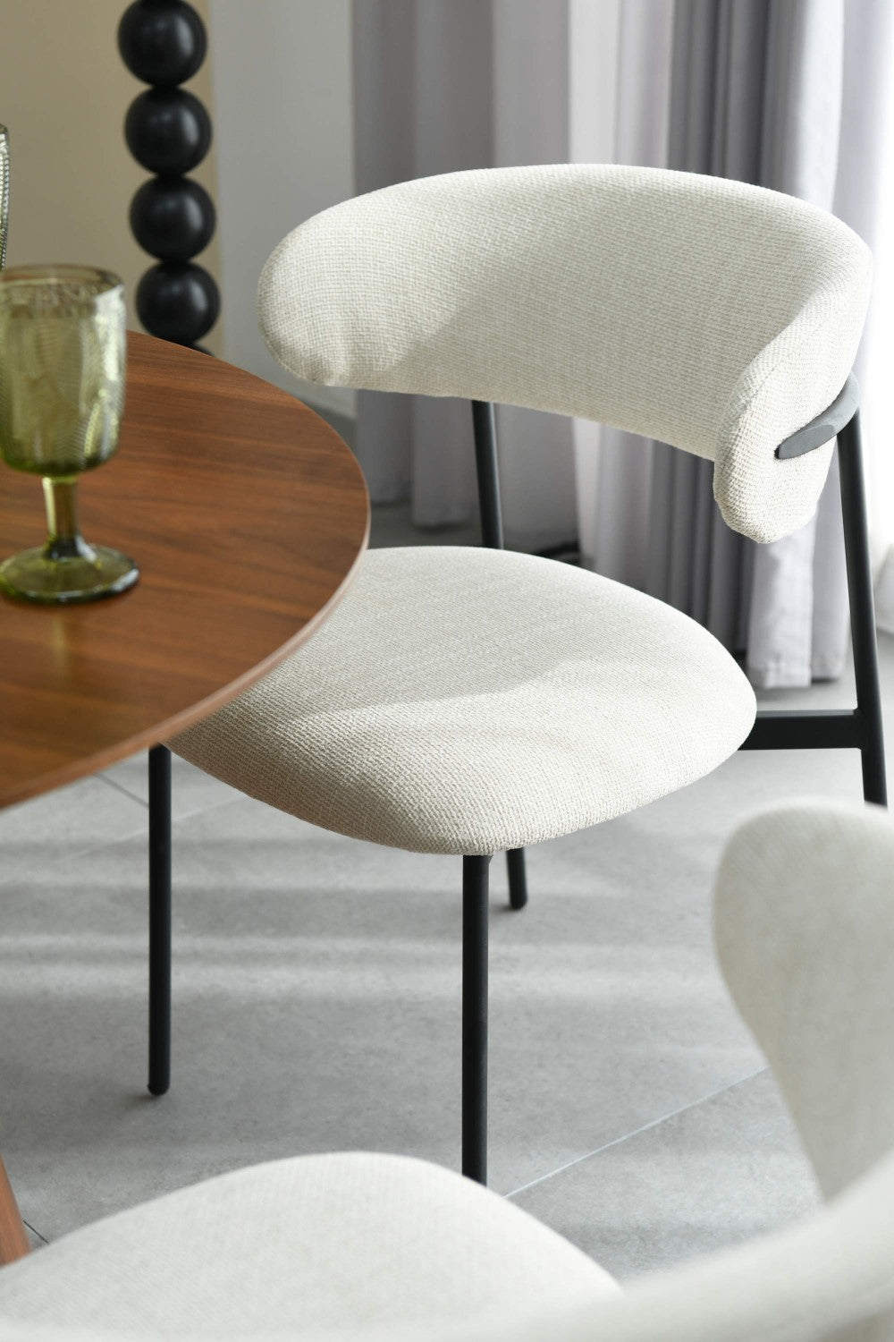 Marisa Linen Effect Natural Dining Chair
