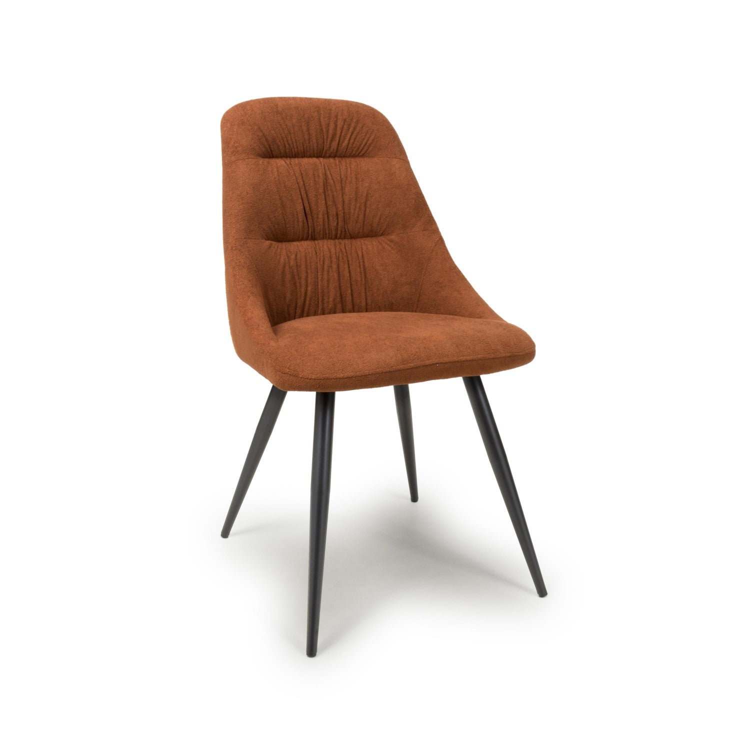 Corinth Linen Effect Burnt Orange Dining Chair