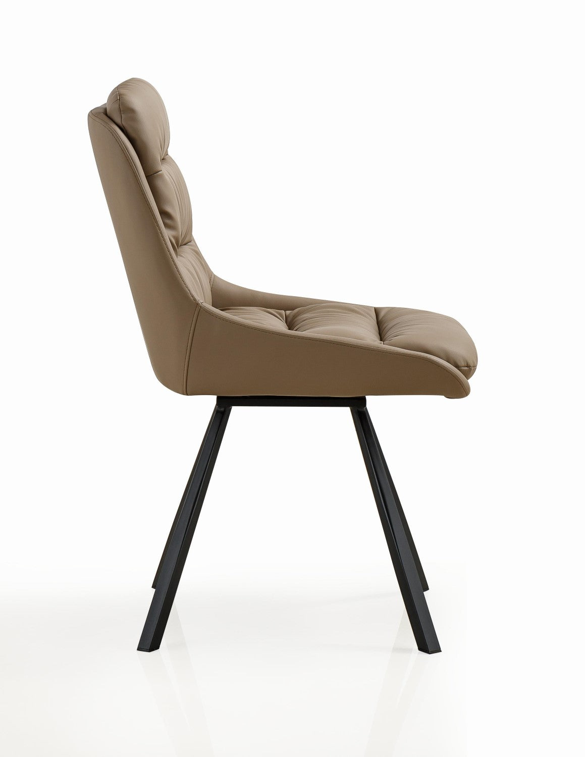 Arnhem Leather Effect Mink Dining Chair