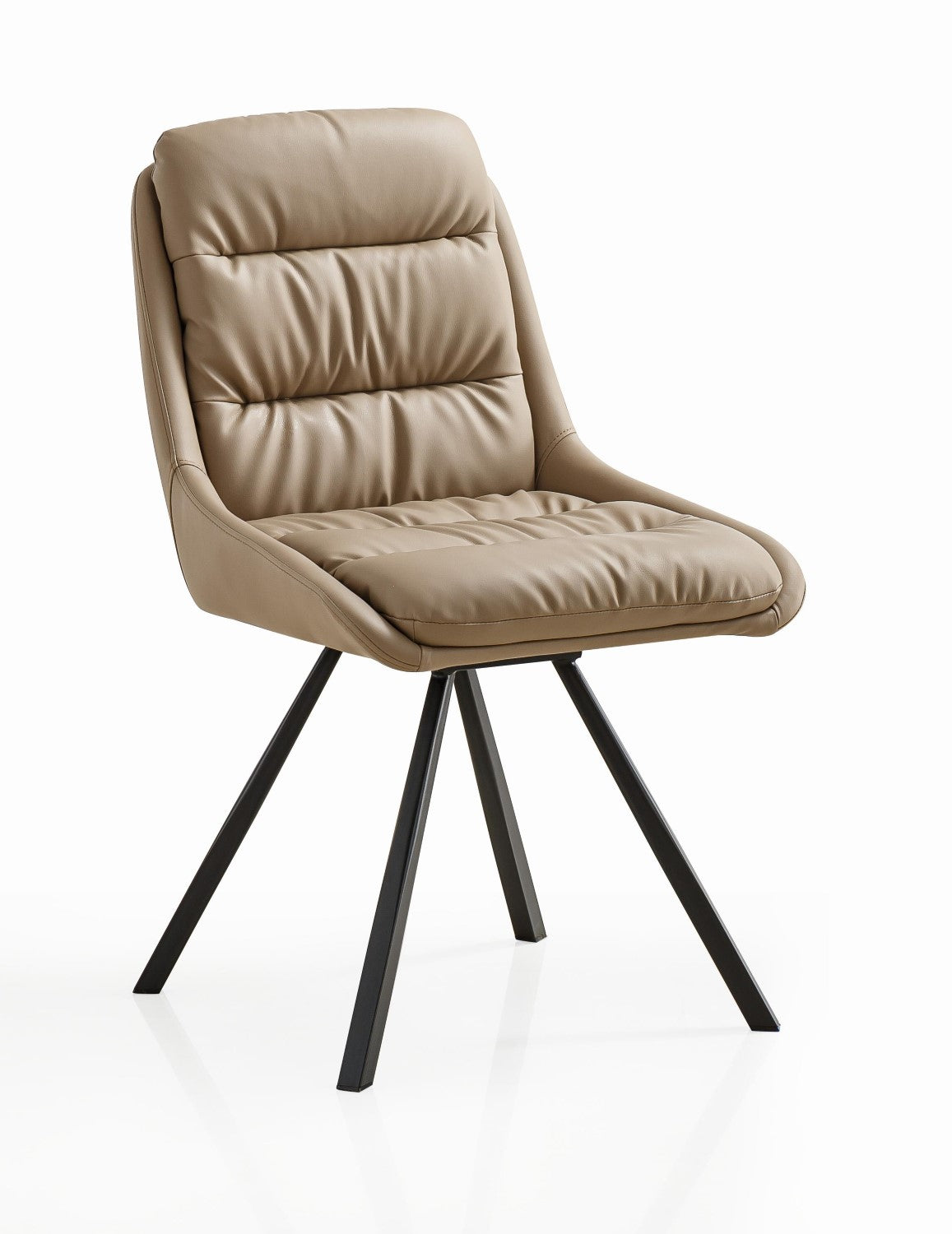 Arnhem Leather Effect Mink Dining Chair