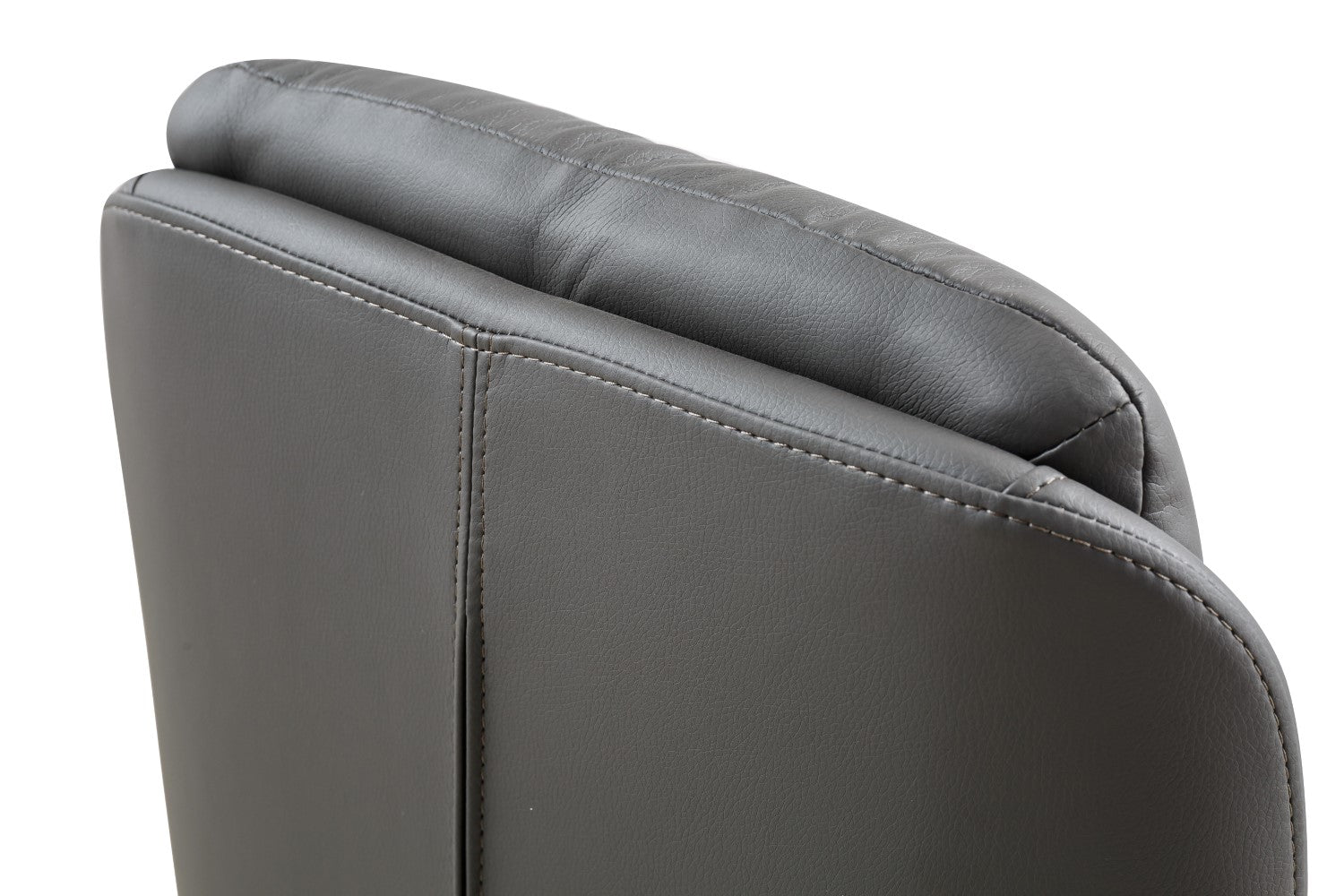 Arnhem Leather Effect Grey Dining Chair
