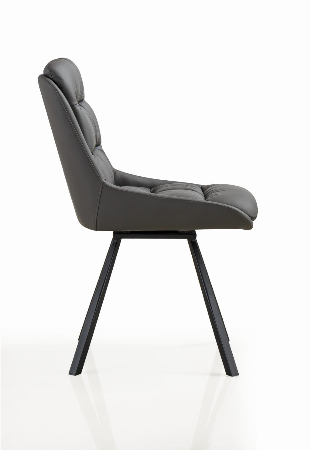 Arnhem Leather Effect Grey Dining Chair