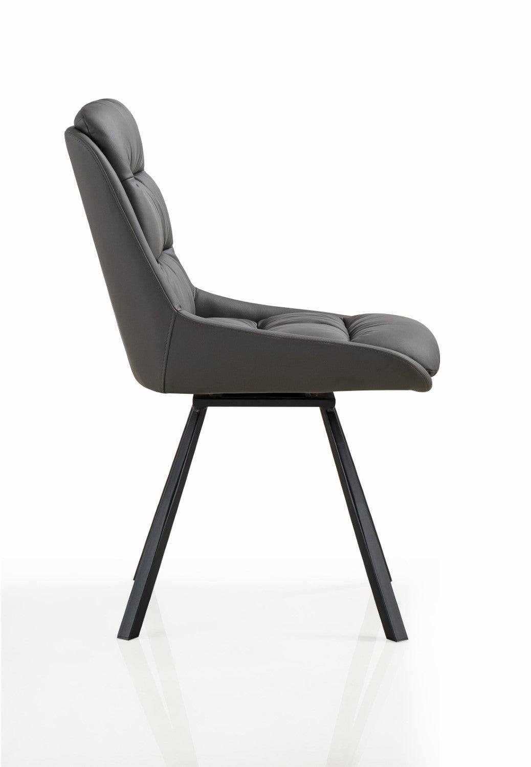 Arnhem Leather Effect Grey Dining Chair