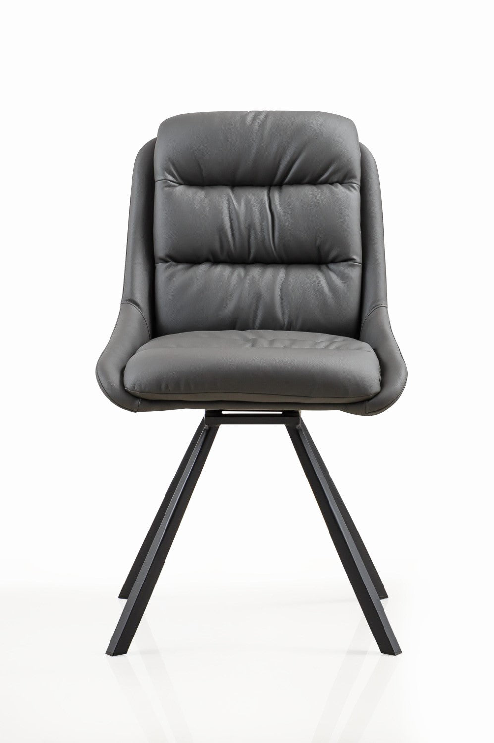 Arnhem Leather Effect Grey Dining Chair