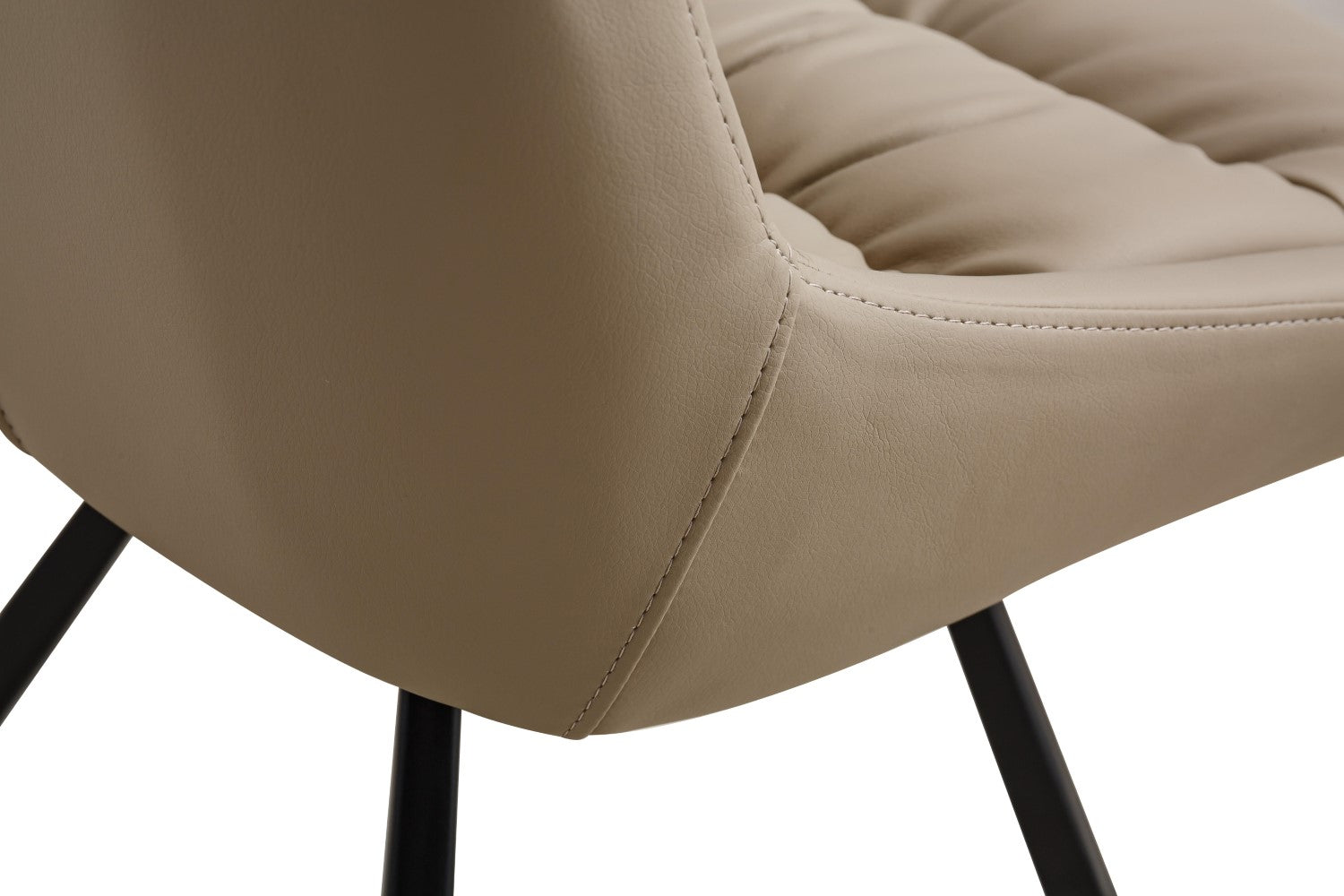 Arnhem Leather Effect Cream Dining Chair