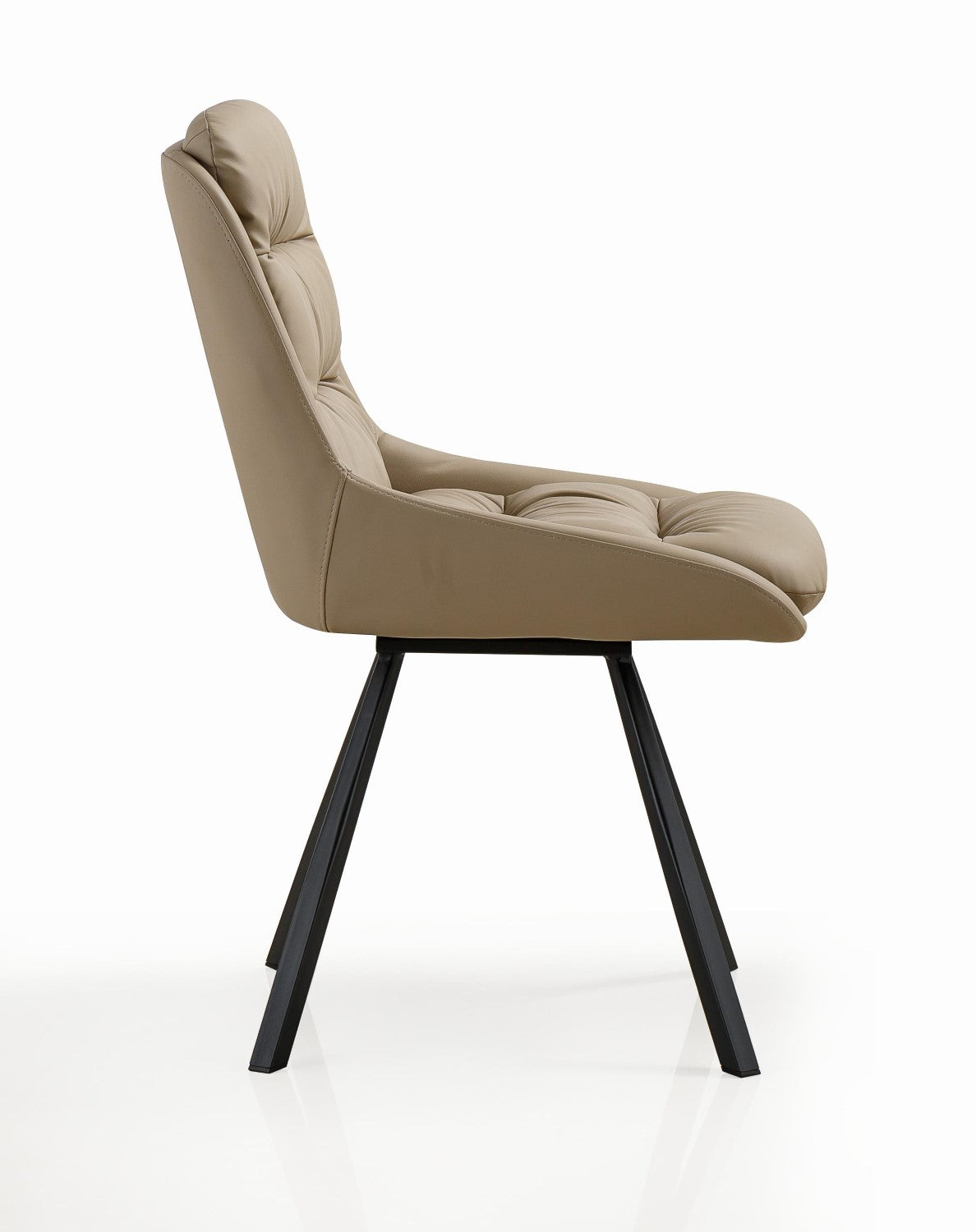 Arnhem Leather Effect Cream Dining Chair