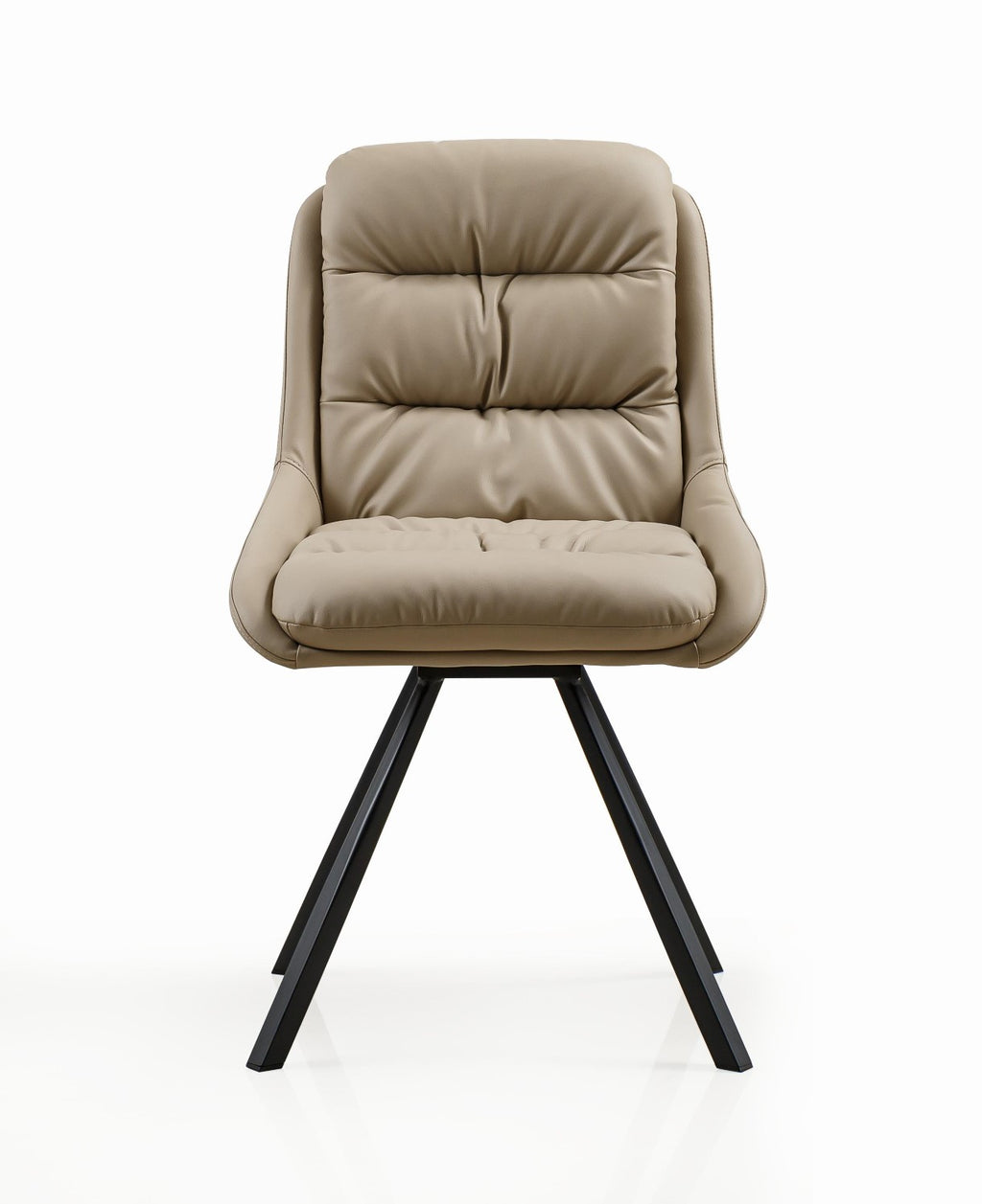Arnhem Leather Effect Cream Dining Chair