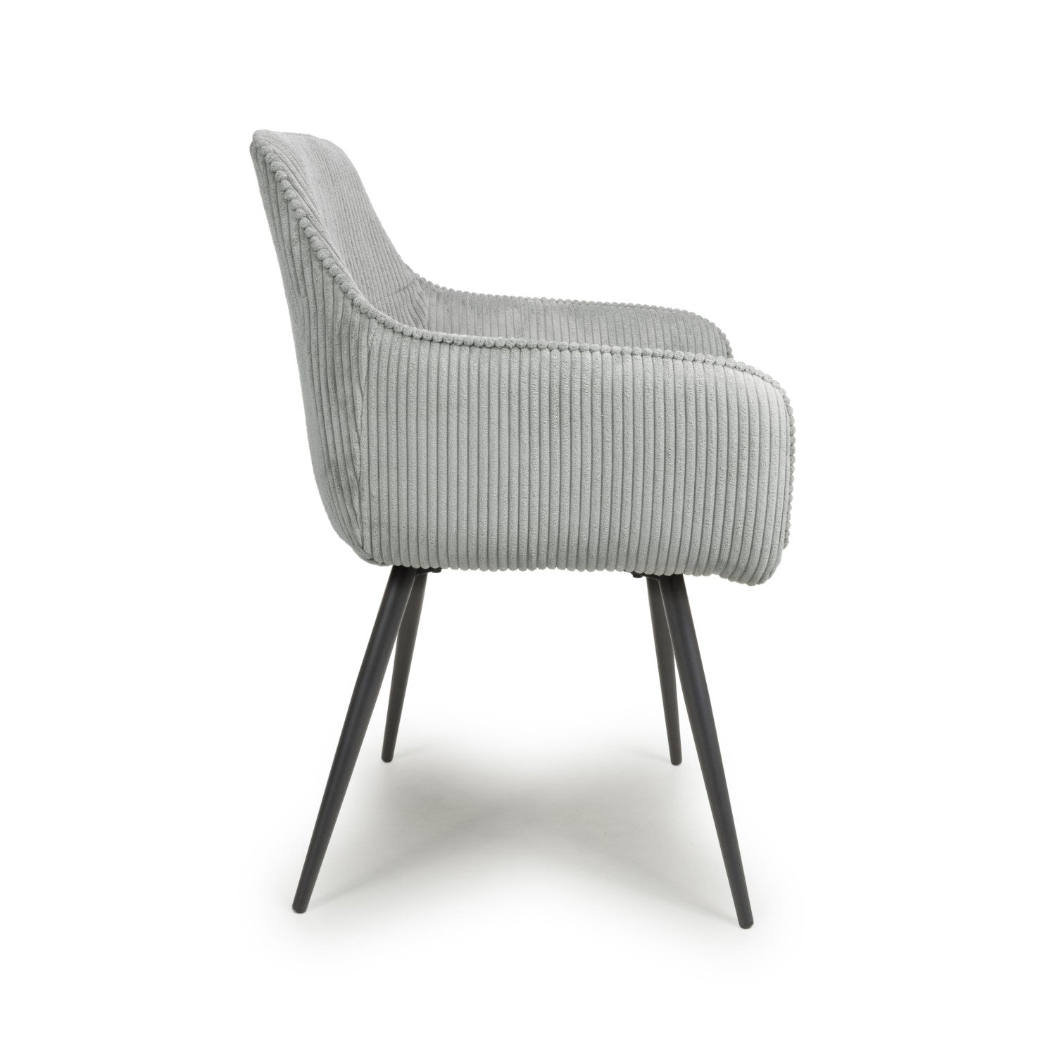 Denver Corduroy Light Grey Dining Chair