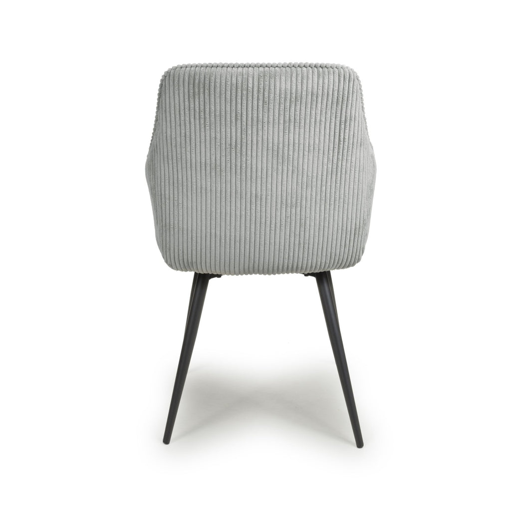 Denver Corduroy Light Grey Dining Chair