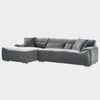 Charcoal Fabric Left Hand Facing Corner Sofa