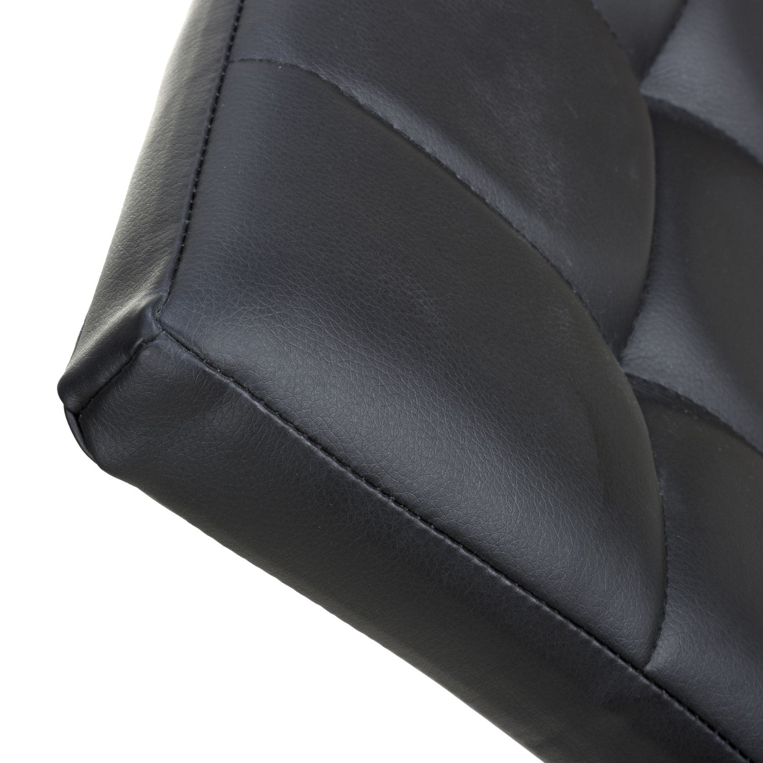 Jenner Leather Effect Black Gold Dining Chair