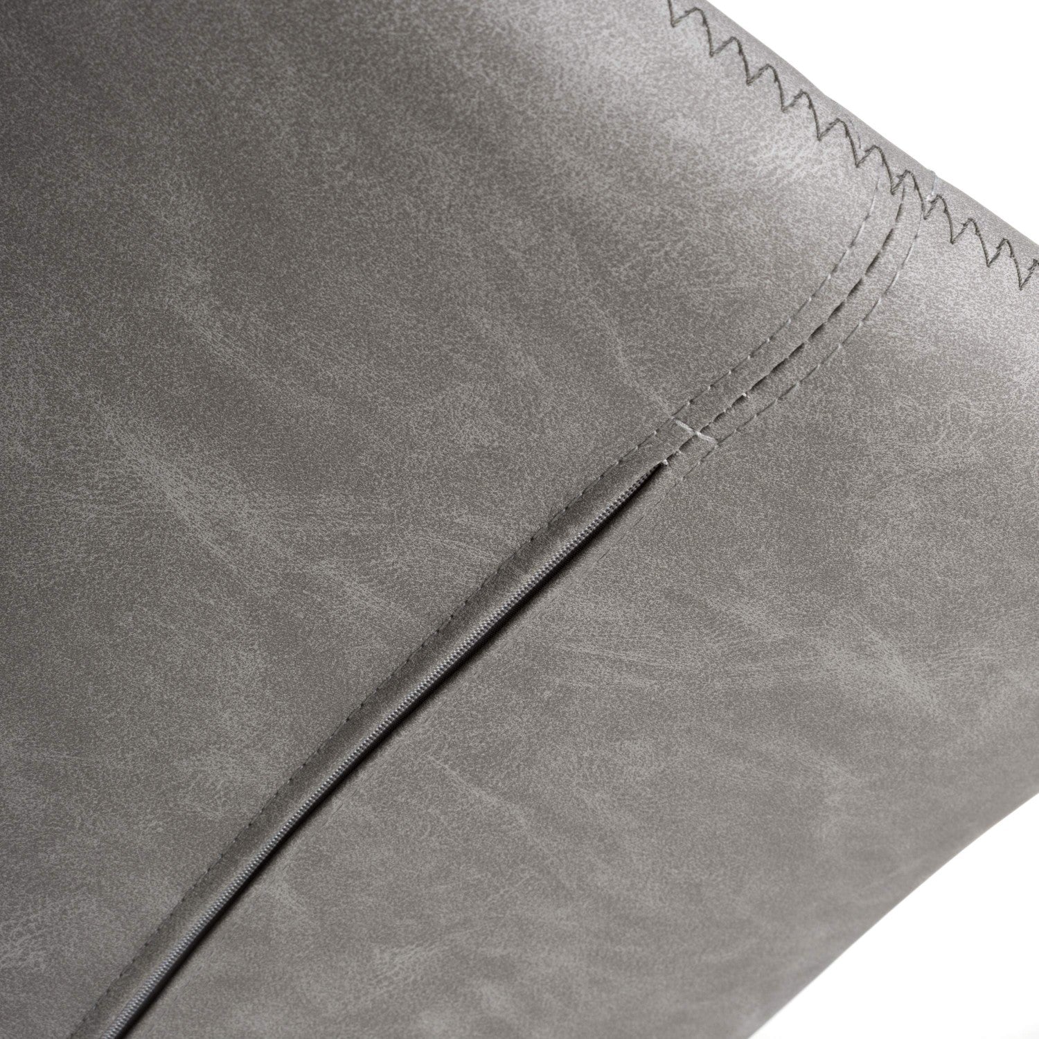 Grey Fabric Adjustable Swivel Bar Stool Chrome Base