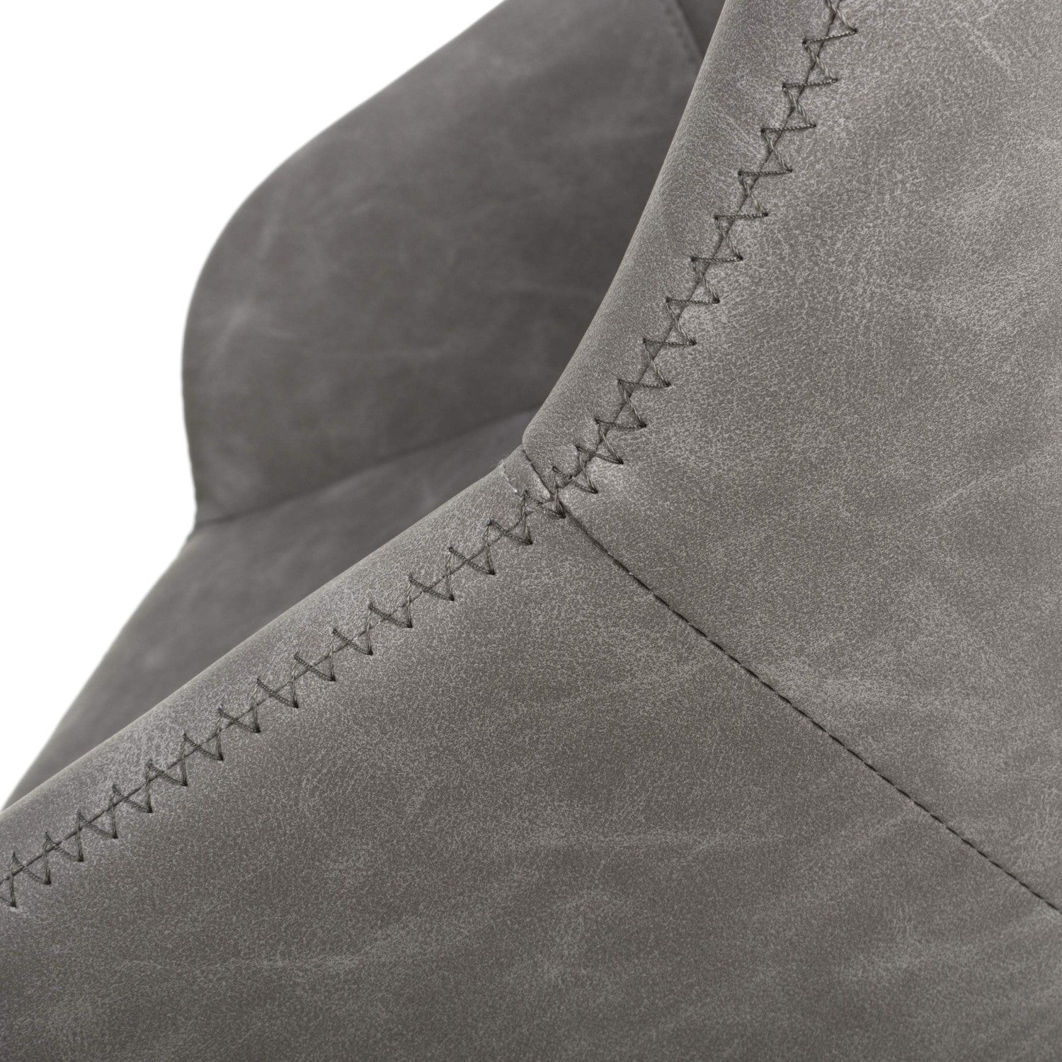 Grey Fabric Adjustable Swivel Bar Stool Chrome Base