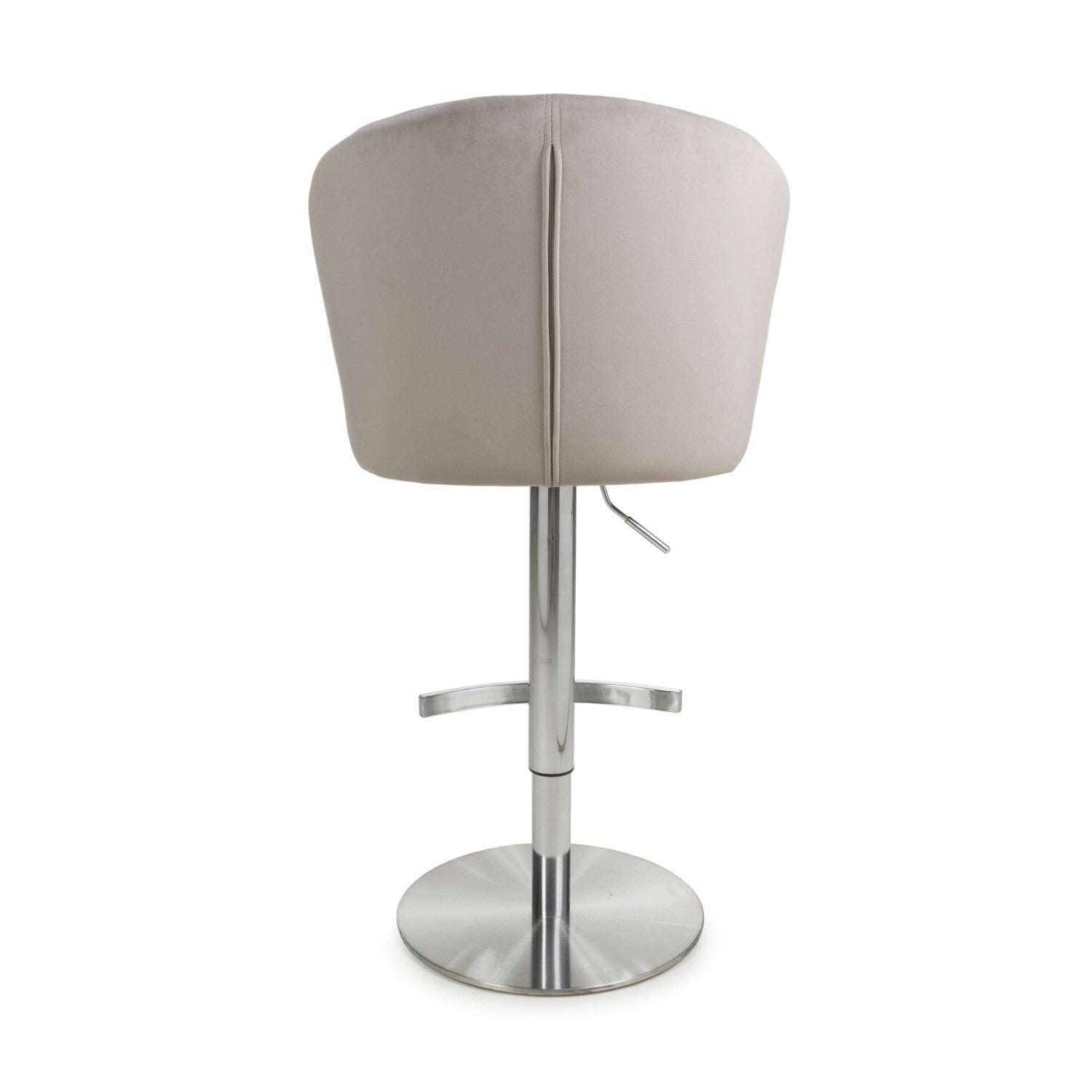 Sigma Brushed Velvet Mink Bar Stool