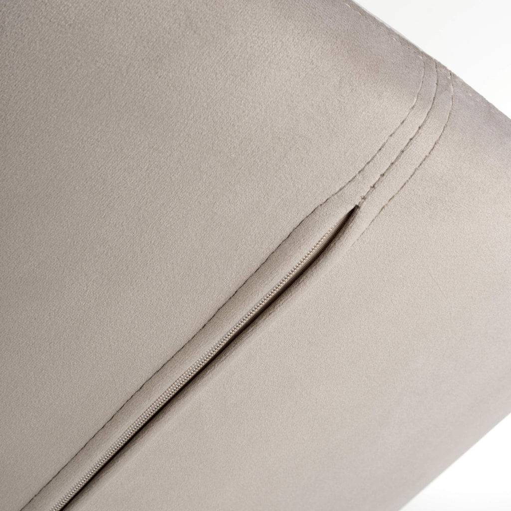 Sigma Brushed Velvet Mink Bar Stool