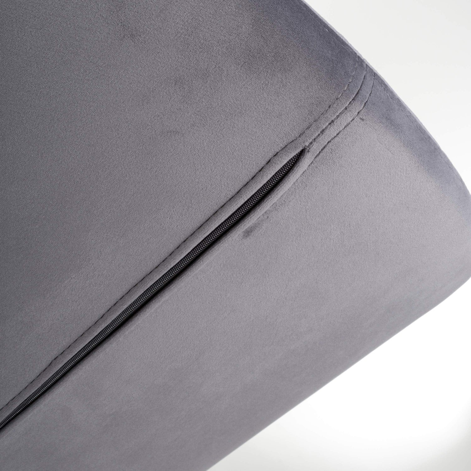 Sigma Brushed Velvet Grey Bar Stool