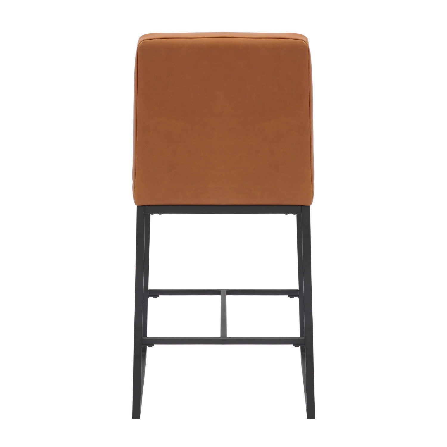 Carlton Real Leather Light Brown Bar Stool