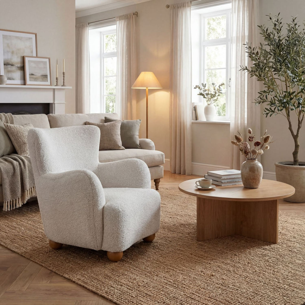 Greige Hui Large Arm Chair