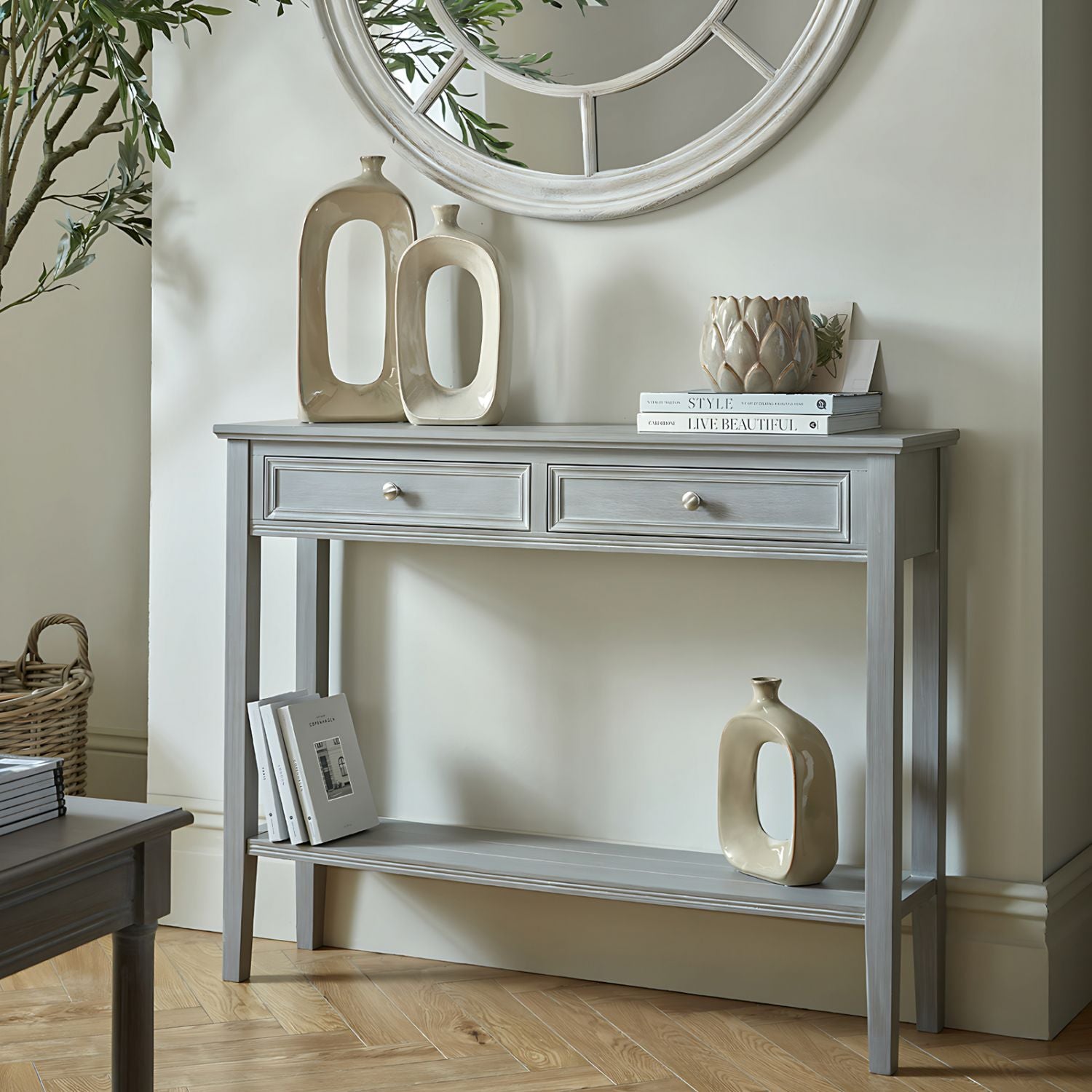 The Serene Collection Two Drawer Console Table