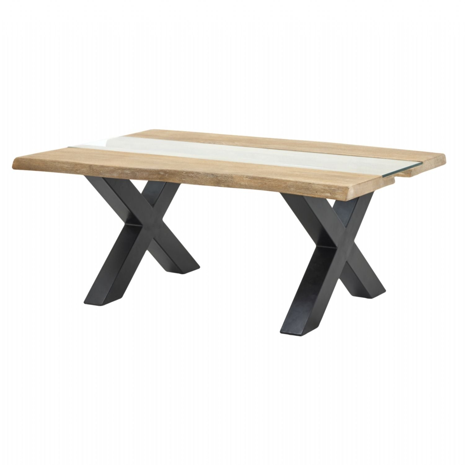Live Edge Collection Light Acacia River Coffee Table