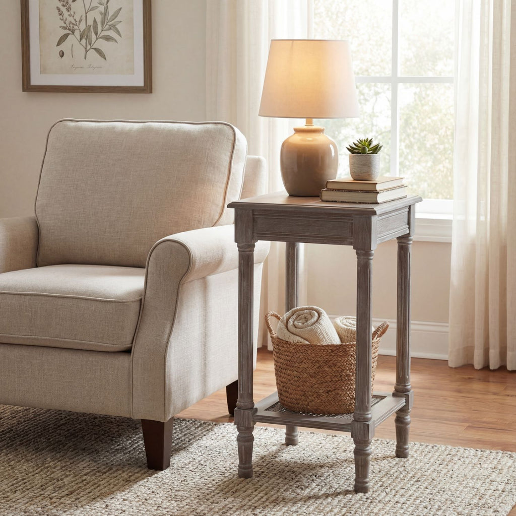 Serene Rattan Collection Small Side Table