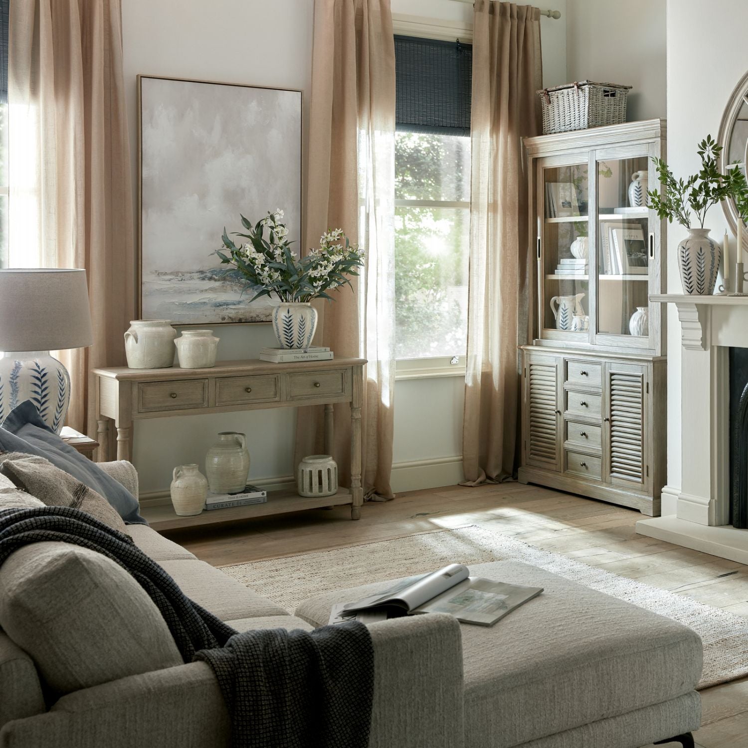 Zephra Three Seater Sofa With Footstool