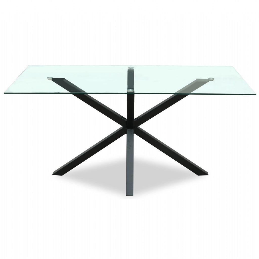 Monza Rectangular Glass Dining Table