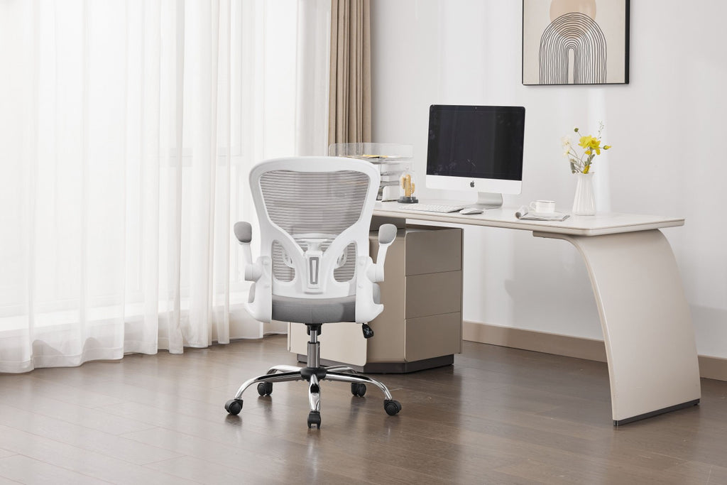 Prime Mesh Grey White Office Chair