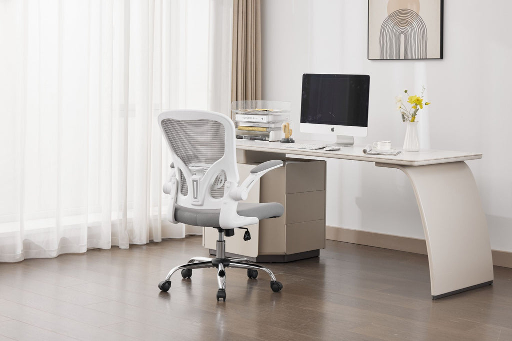 Prime Mesh Grey White Office Chair