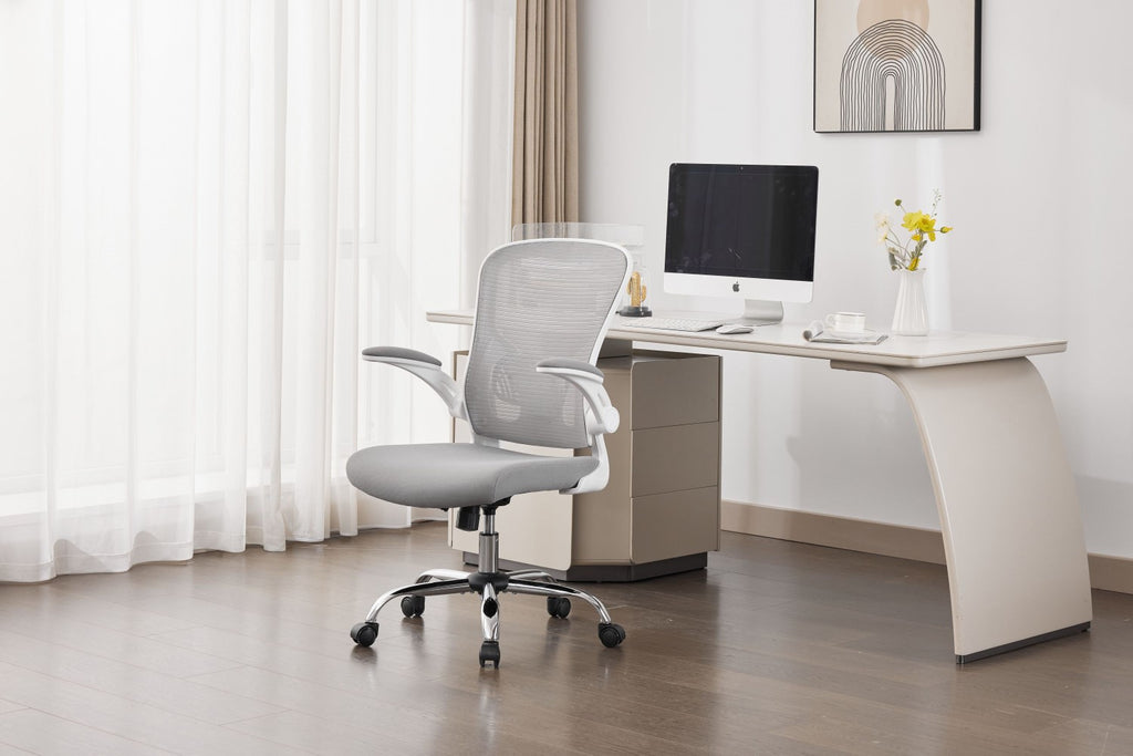 Prime Mesh Grey White Office Chair