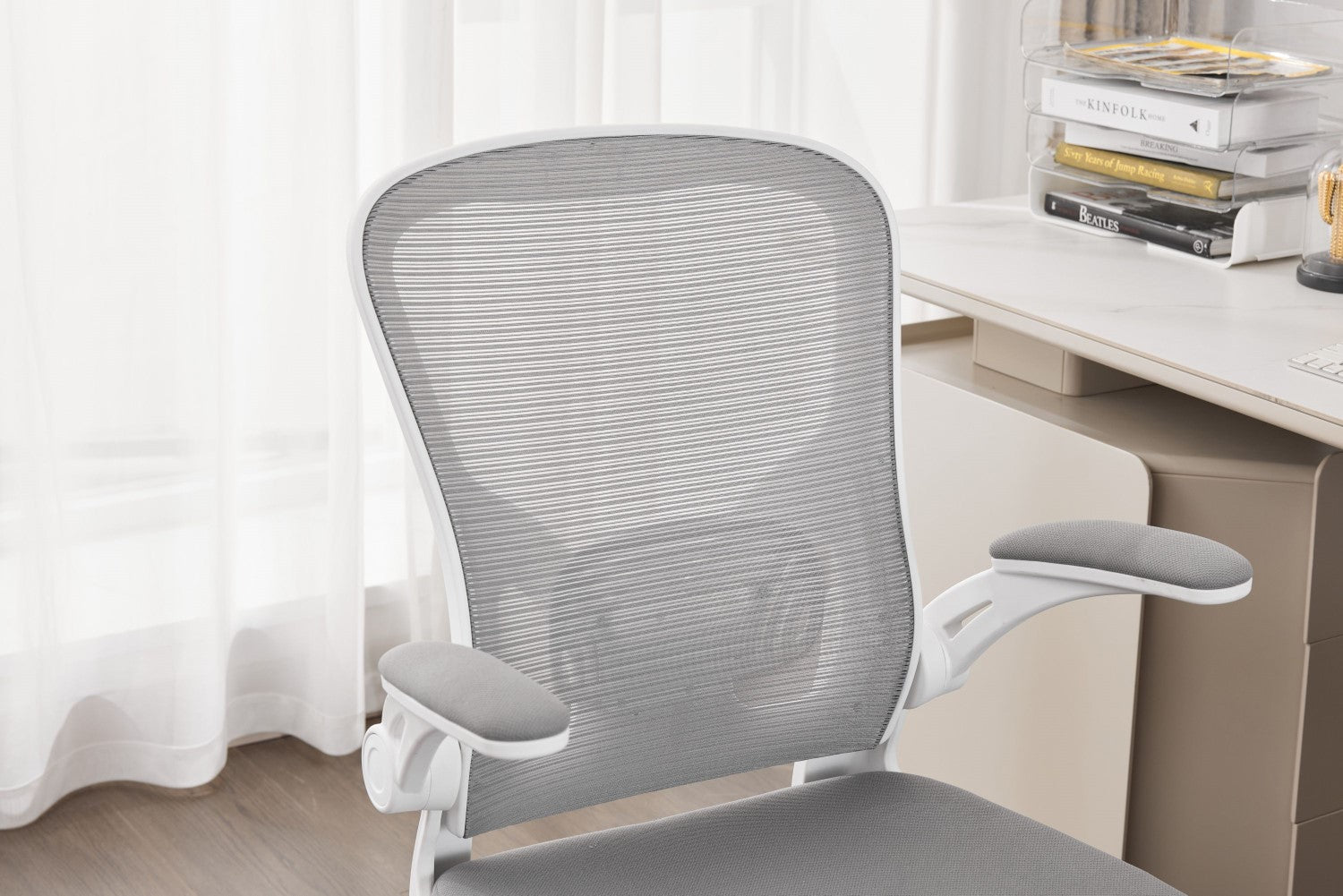 Prime Mesh Grey White Office Chair