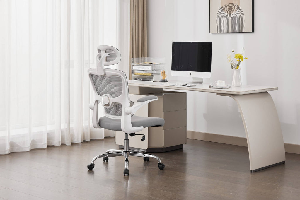 Supreme Mesh Grey White Office Chair