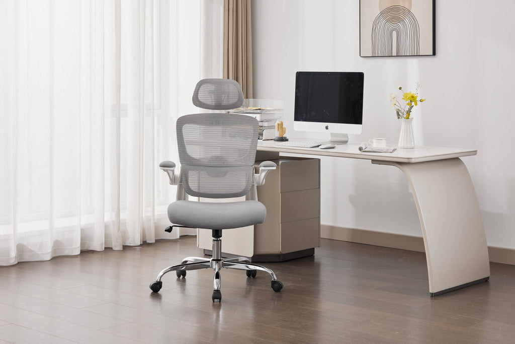 Supreme Mesh Grey White Office Chair