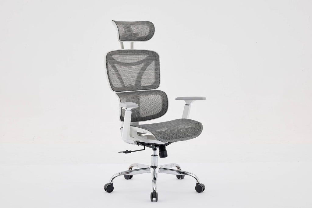 Elite Mesh Grey White Office Chair