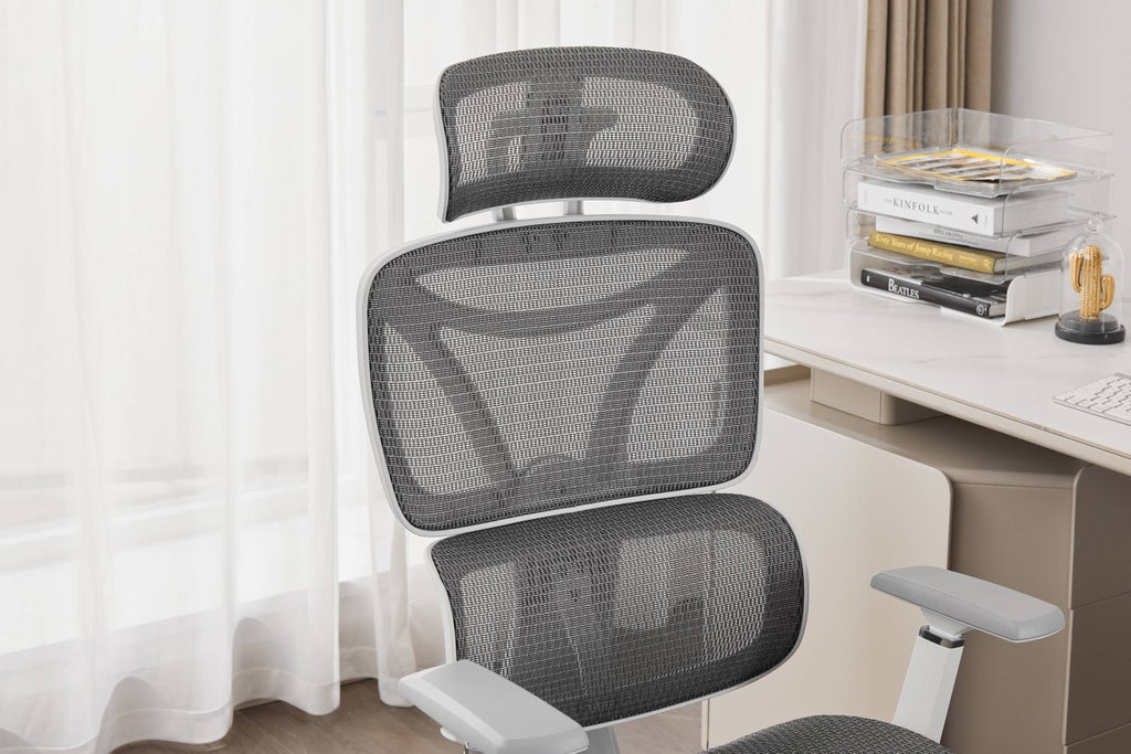 Elite Mesh Grey White Office Chair