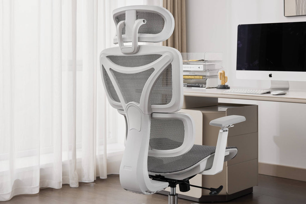 Elite Mesh Grey White Office Chair