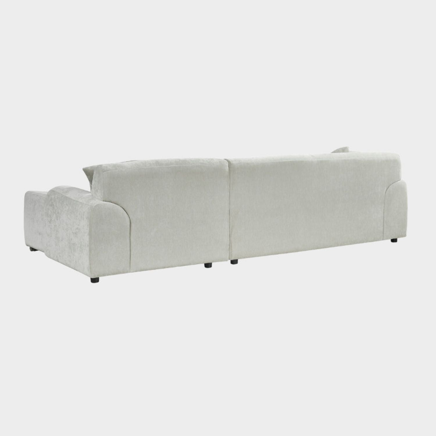 Beige Fabric Left Hand Facing Corner Sofa
