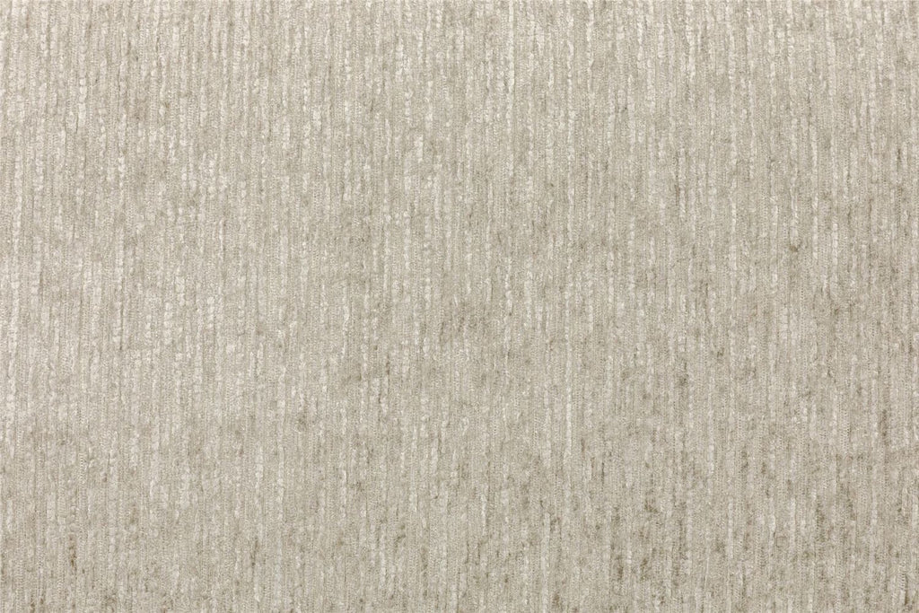 Beige Chenille Fabric Square Footstool