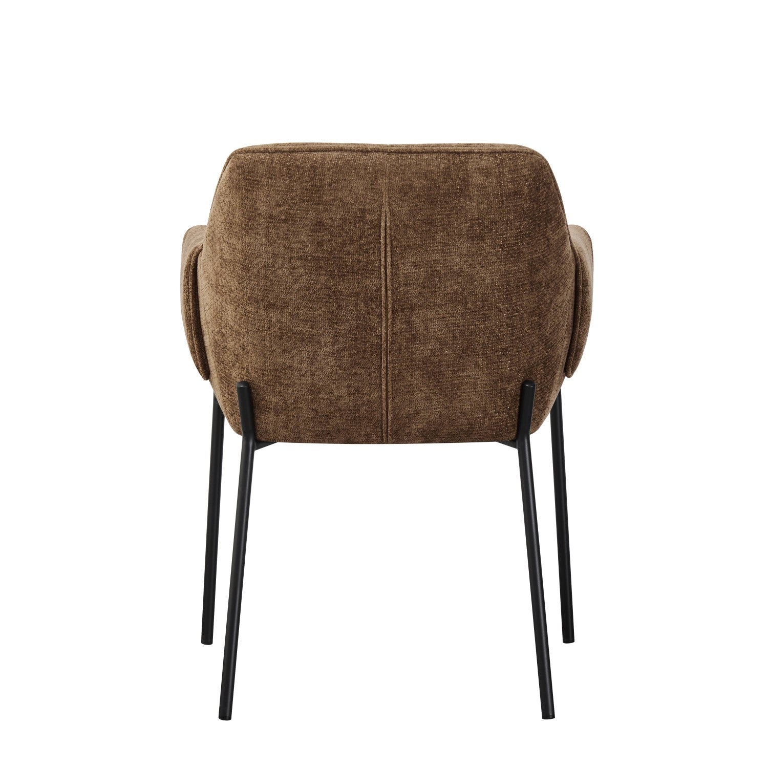 Milan Chenille Effect Brown Dining Chair