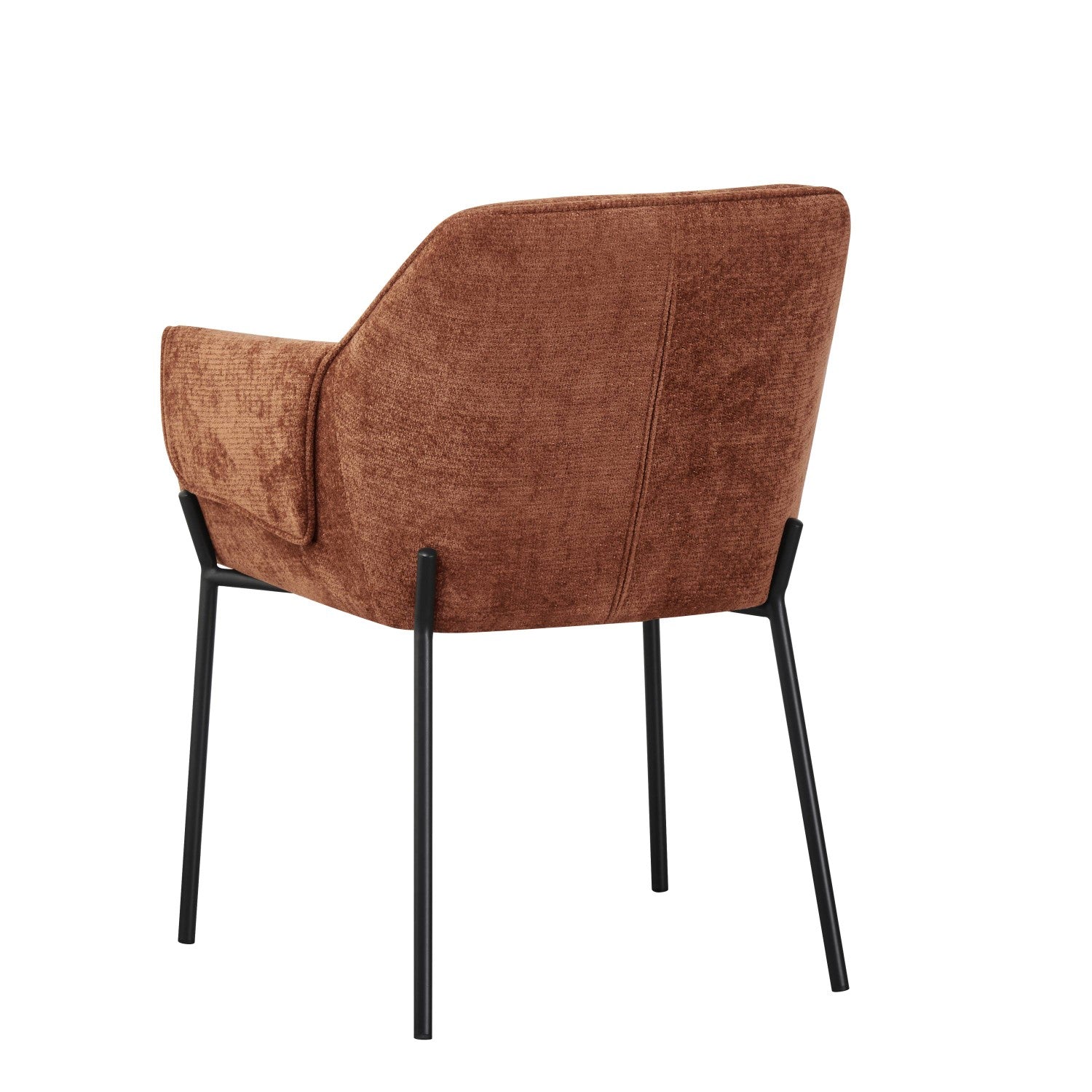 Milan Chenille Effect Burnt Orange Dining Chair