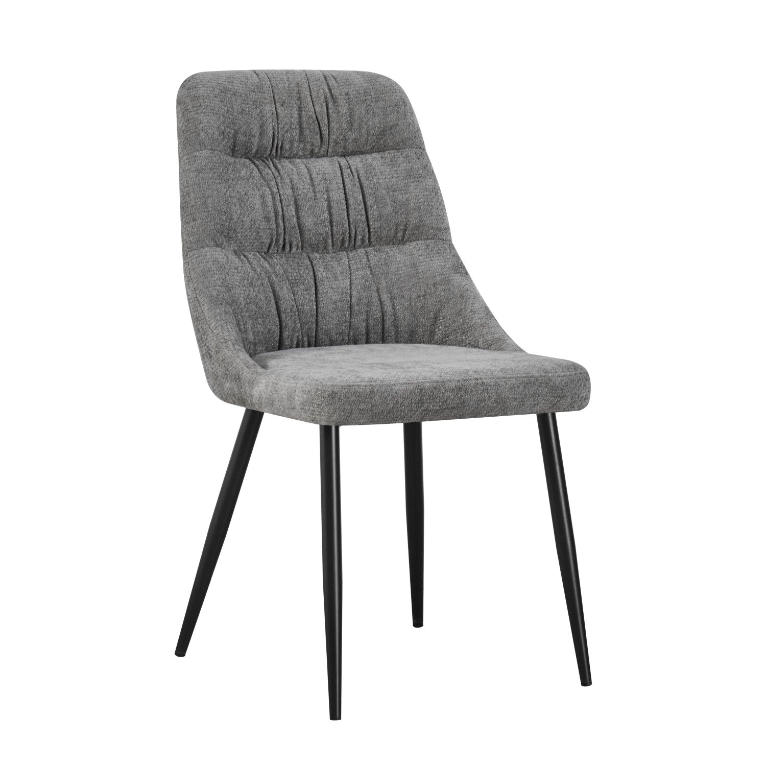 Rhodes Chenille Effect Grey Dining Chair