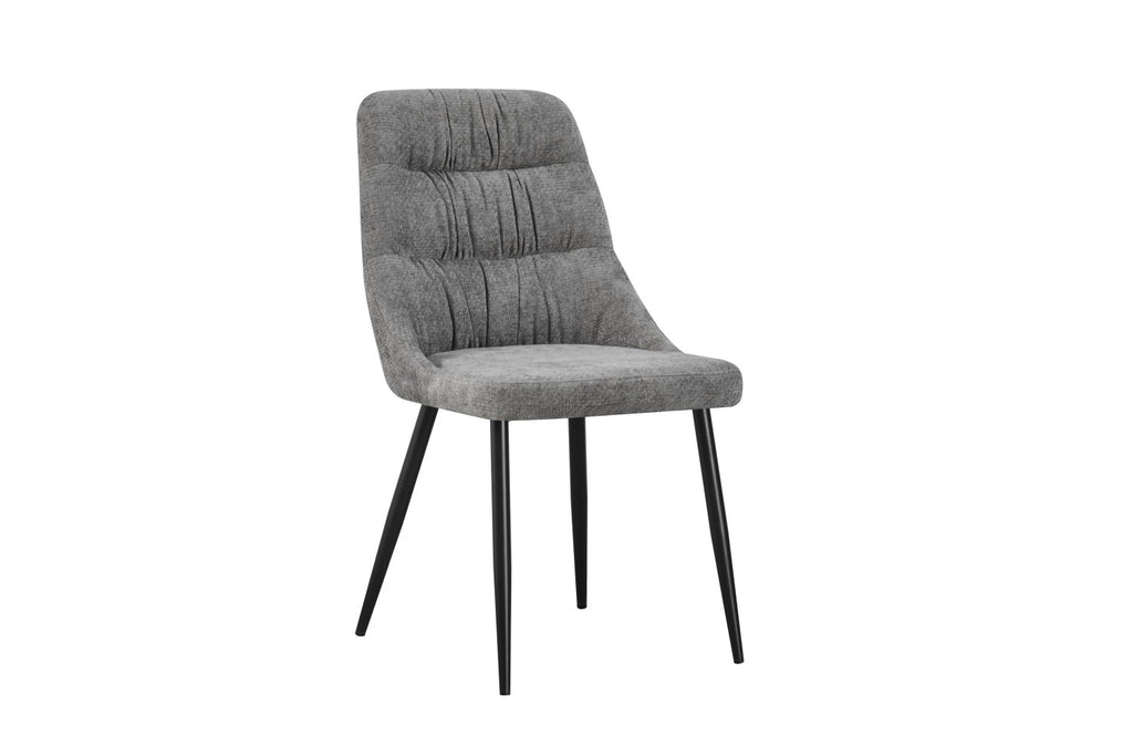 Rhodes Chenille Effect Grey Dining Chair