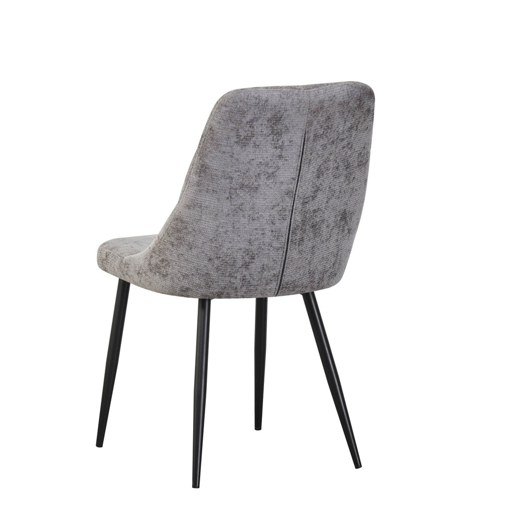 Rhodes Chenille Effect Grey Dining Chair