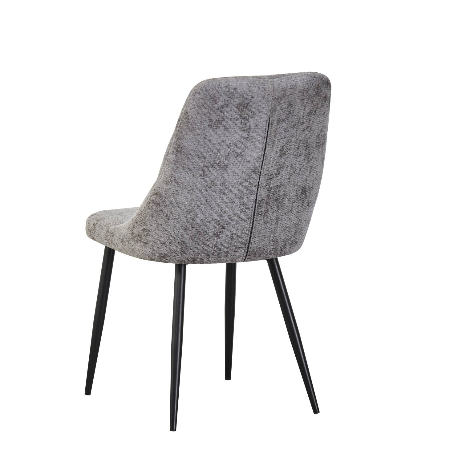 Rhodes Chenille Effect Grey Dining Chair