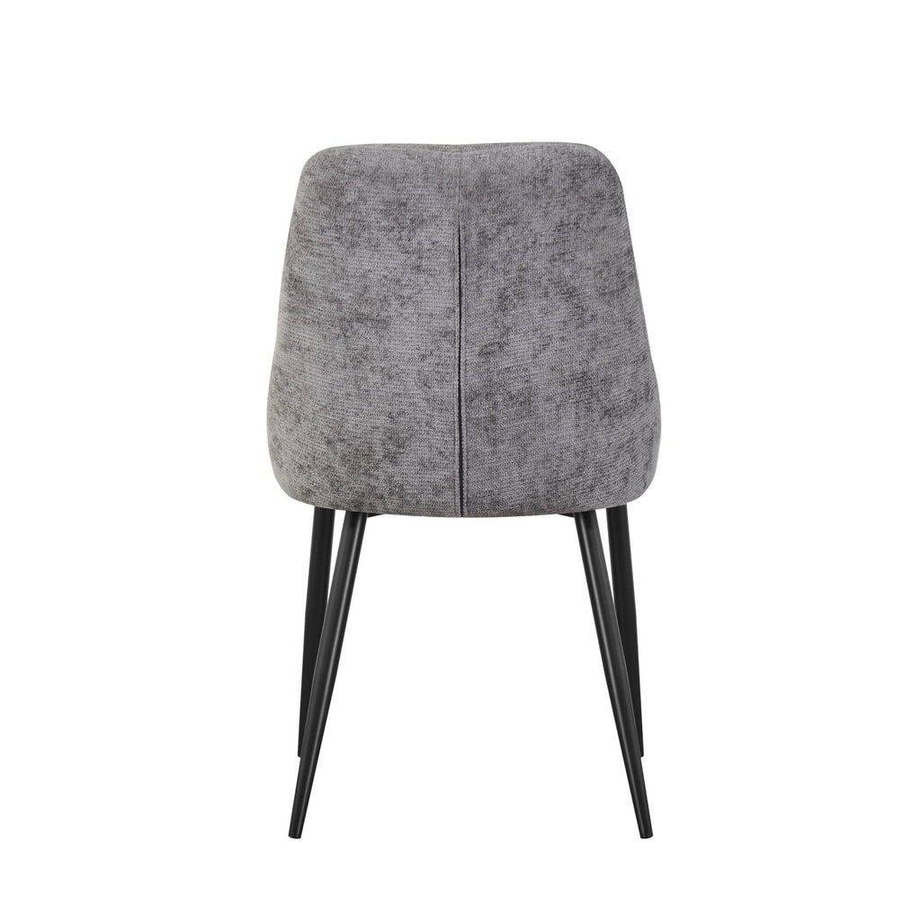 Rhodes Chenille Effect Grey Dining Chair